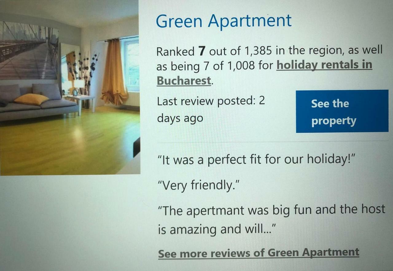 Green Apartment Bukarest Kültér fotó